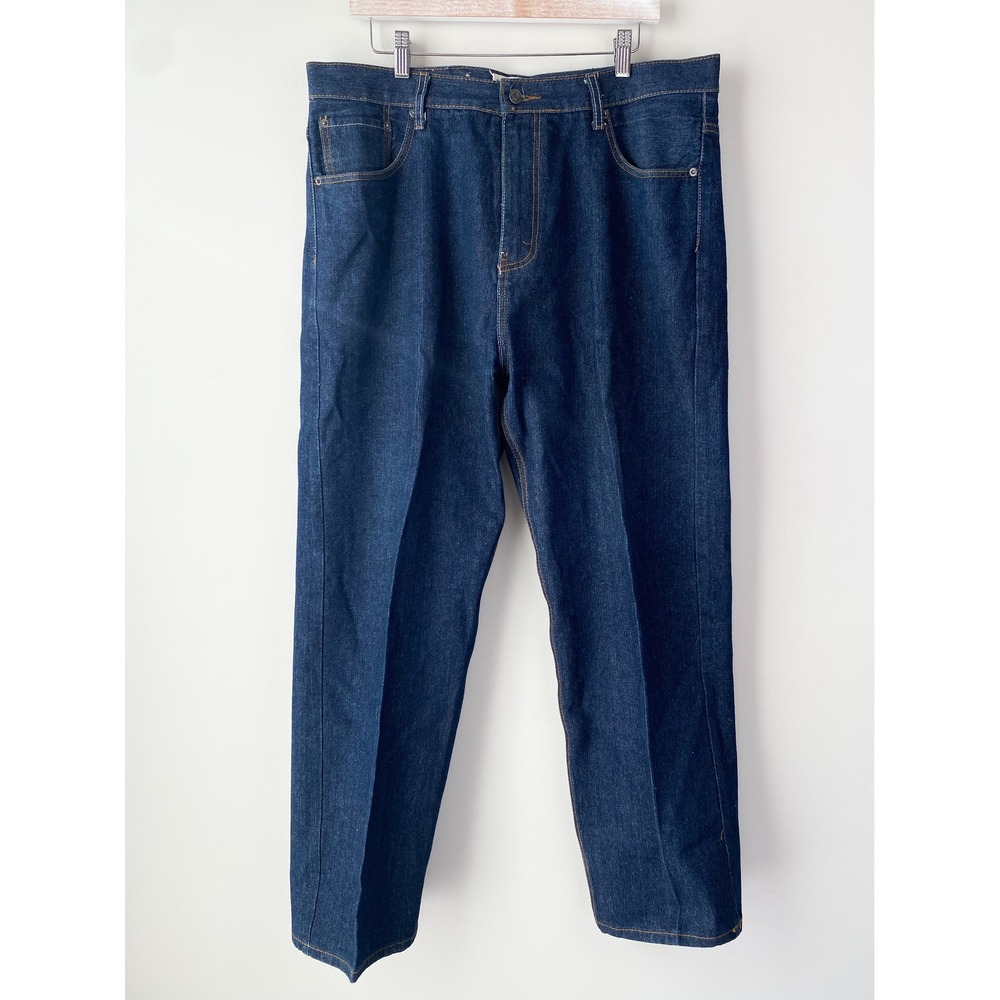 Beyond The Limit Mens Y2K Big & Tall Jeans 40x32 Dark Wash Straight‎ Leg Baggy